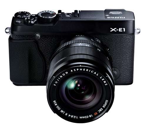 Fujifilm X-E1 16.3MP Compact System  Digital Camera with 2.8-Inch LCD- Kit with 18-55mm Lens (Black)