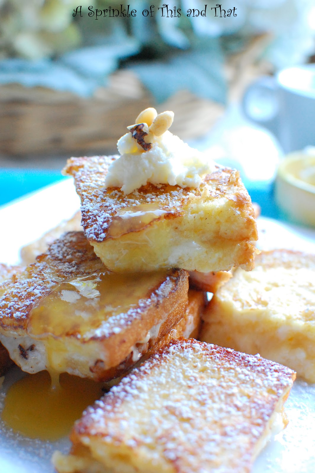 A Sprinkle of This and That: Mascarpone French Toast with Orange Syrup