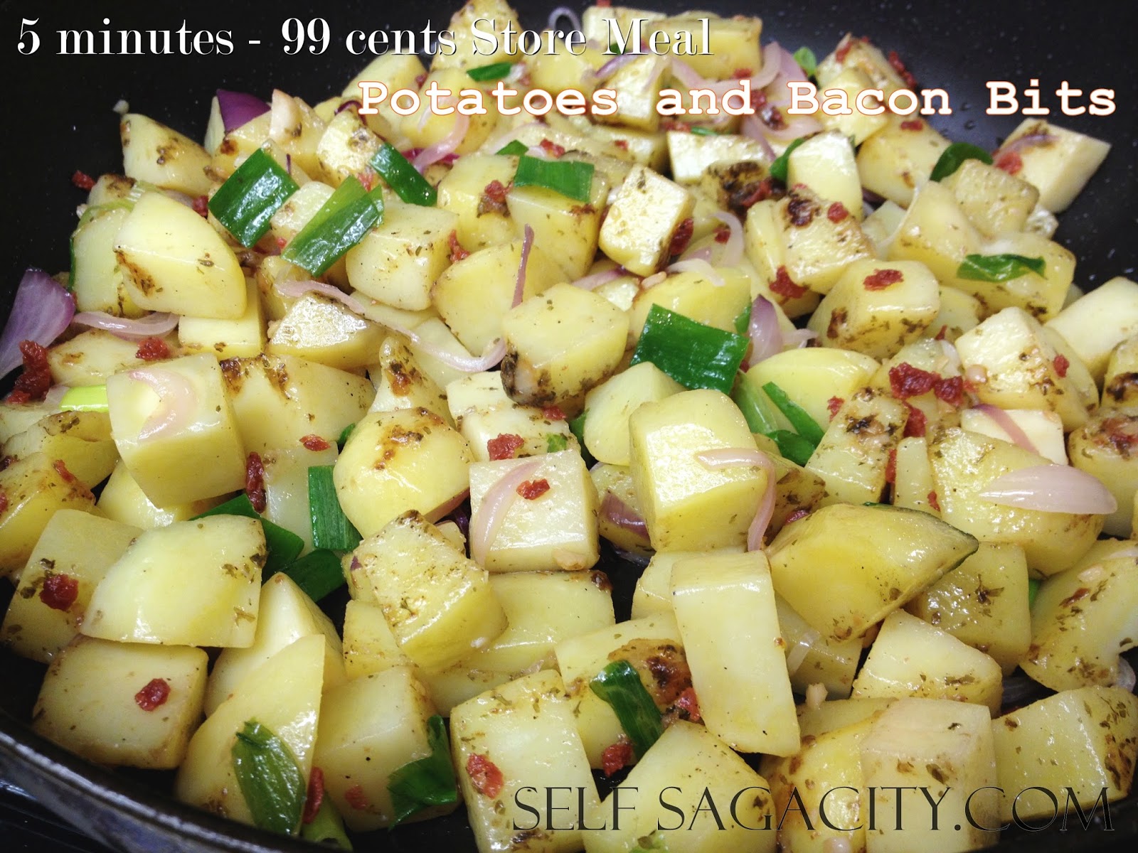 Potatoes Bacon Bits Kraft Cheese Dollar Tree Recipe Self Sagacity