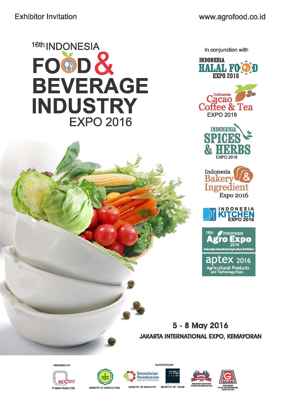 INFO PAMERAN 16th Indonesia FOOD & BEVERAGE INDUSTRY EXPO 2016
