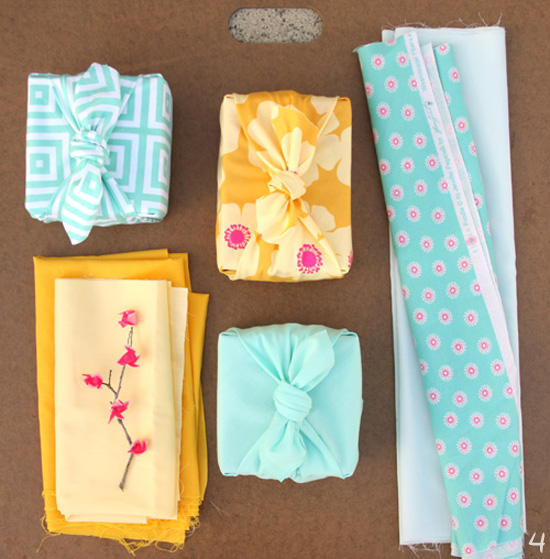 Strawberry Chic Fabric Gift Wrap