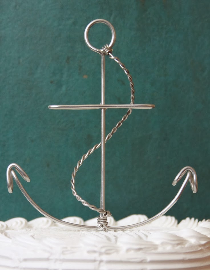 The Holderness' Anchor Cake Topper