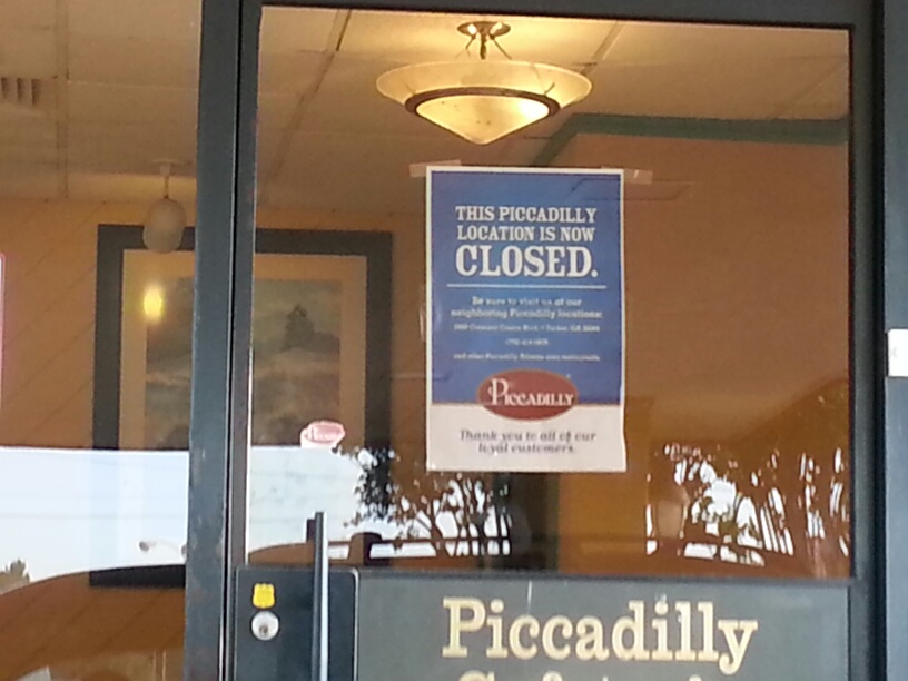 Stone Mountain Now Piccadilly Cafeteria on Memorial Drive Closes
