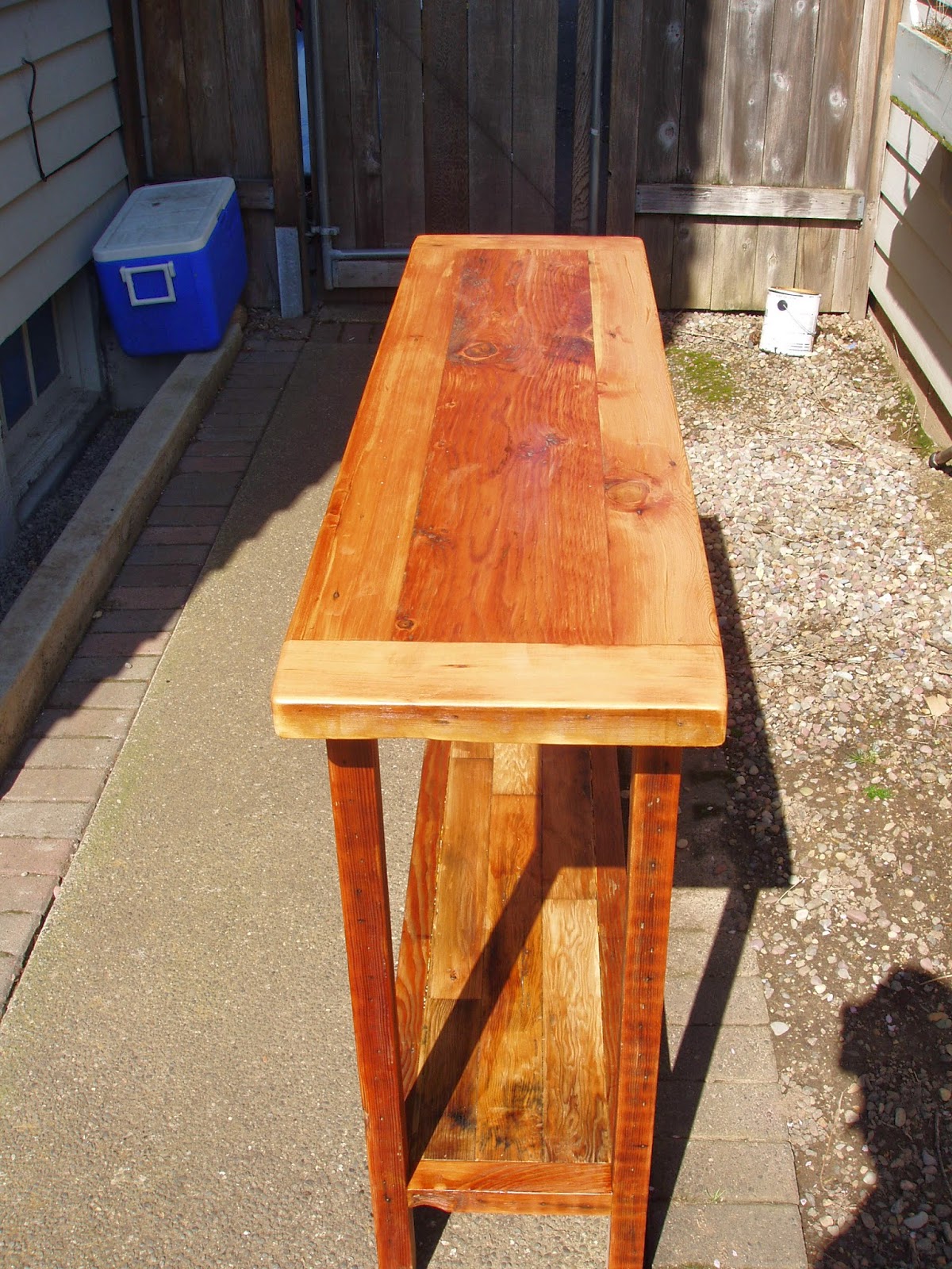 driftedge woodworking Reclaimed Douglas Fir Side Table. 395.00