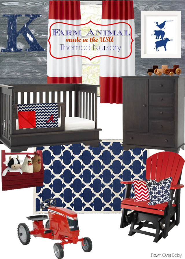 Fawn Over Baby "Made In The USA" Themed Nursery Designs Featuring