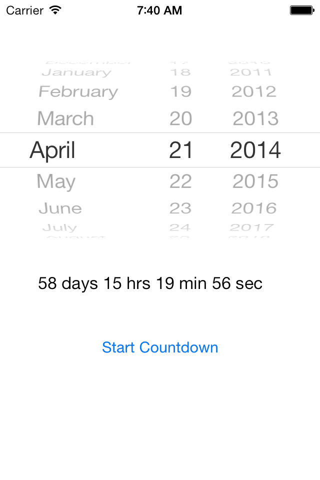 date countdown app iphone