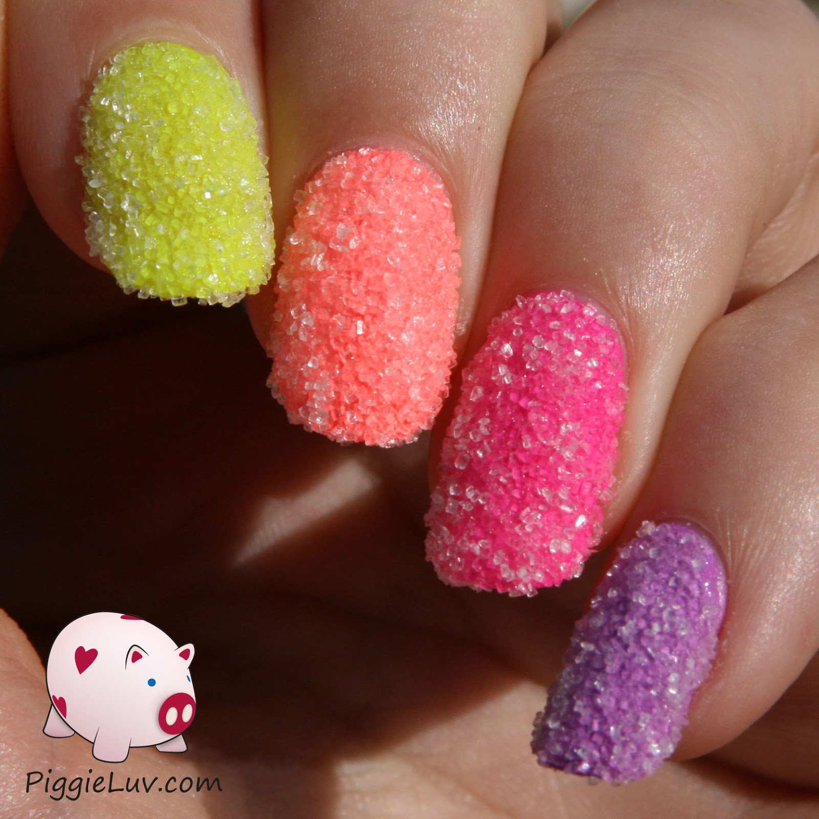 PiggieLuv: Sugar candy nail art