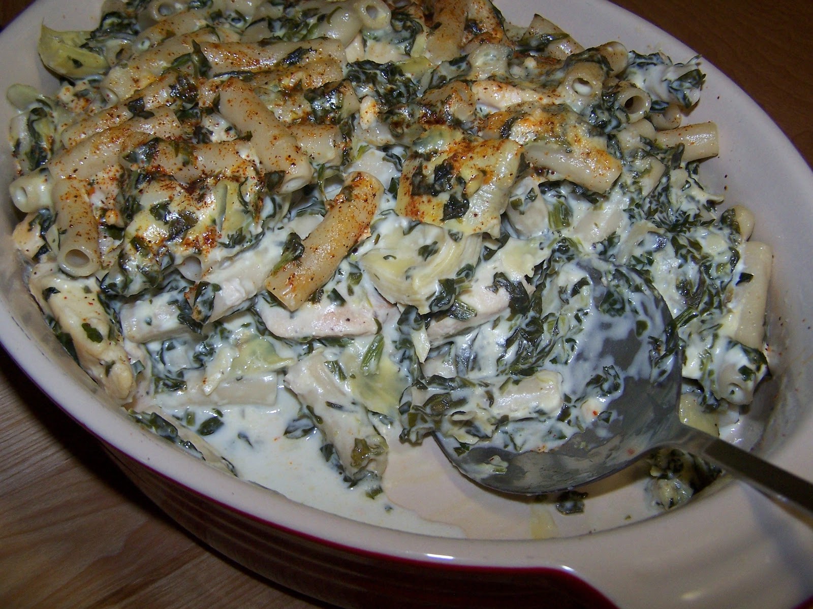 EZ Gluten Free Spinach Artichoke Chicken Casserole