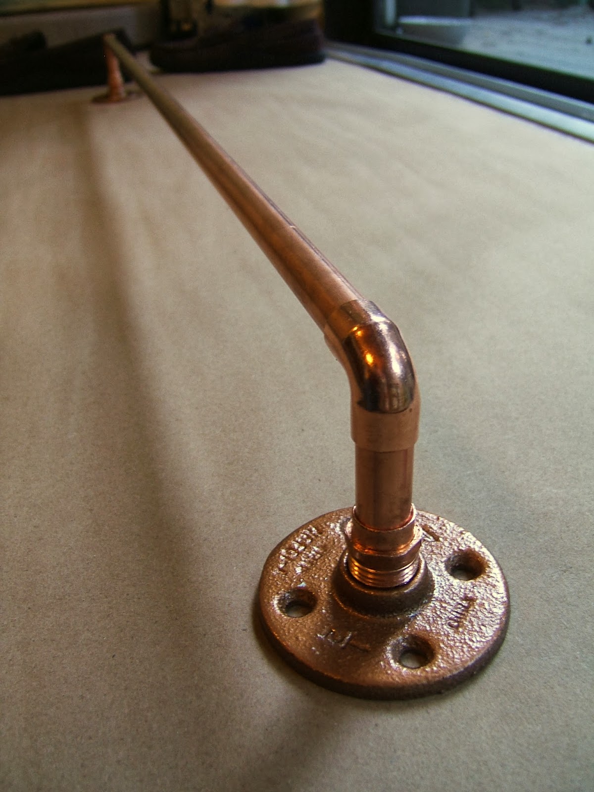 Nine Red Diy Copper Towel Rack