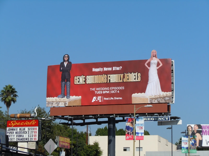 Gene Simmons Family Jewels wedding billboard