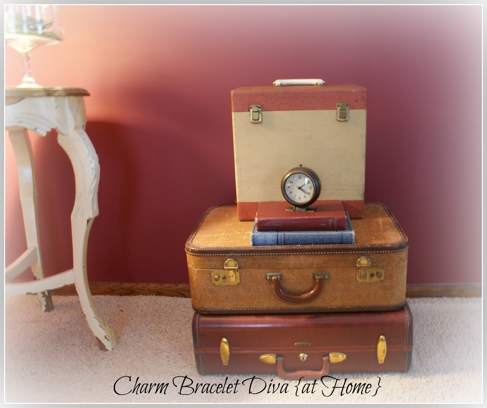 Our Hopeful Home DIY Painted Vintage Suitcase