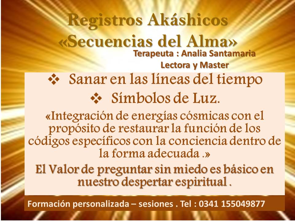 TERAPIAS HOLISTICAS ROSARIO "ESPACIO ORION" REGISTROS AKASHICOS
