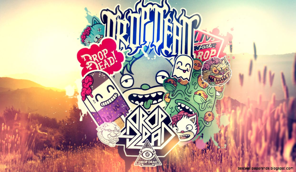 Drop Dead Logo Monster Wallpaper Drop Dead Logo Monster Wallpaper