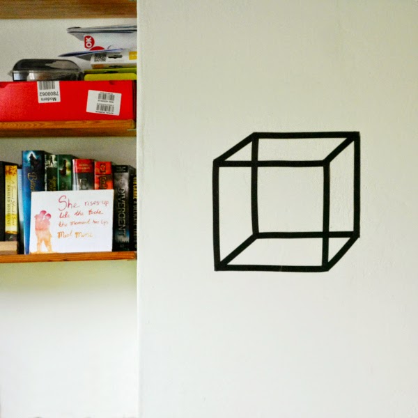 Gem & Em DIY electric tape wall art