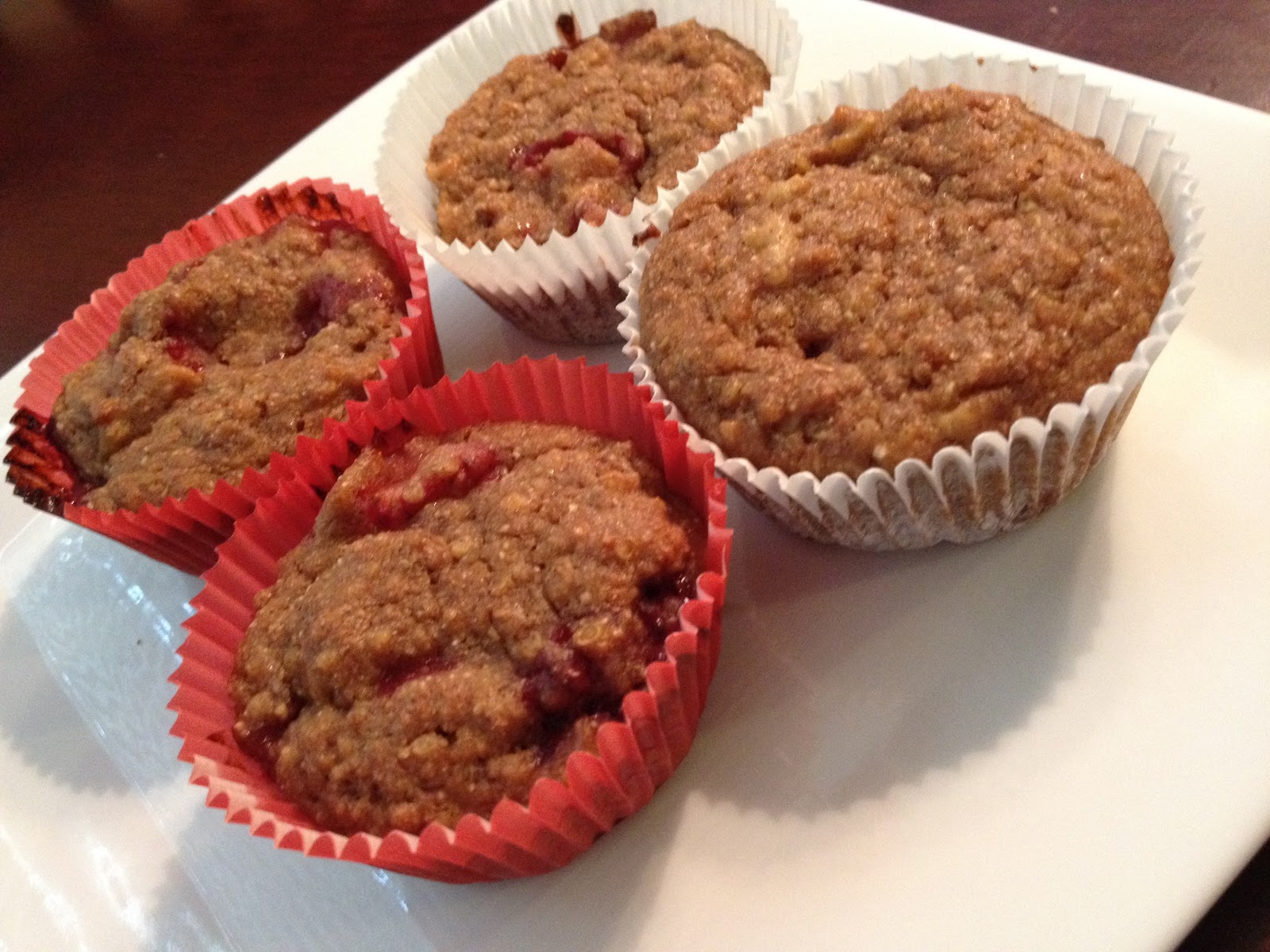 My Mess Their Kitchen Eggless Sunday Strawberry Banana Quinoa Muffins