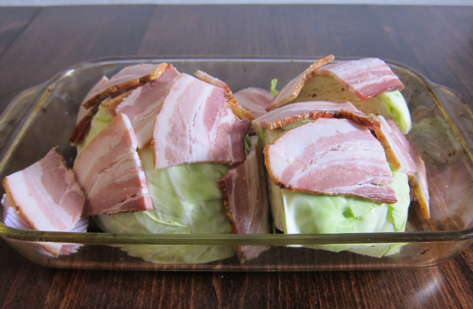 E is for Eats Bacon Makes it Better Roasted Cabbage with Bacon