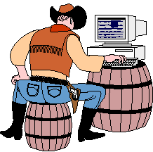 Cowboy on Computer