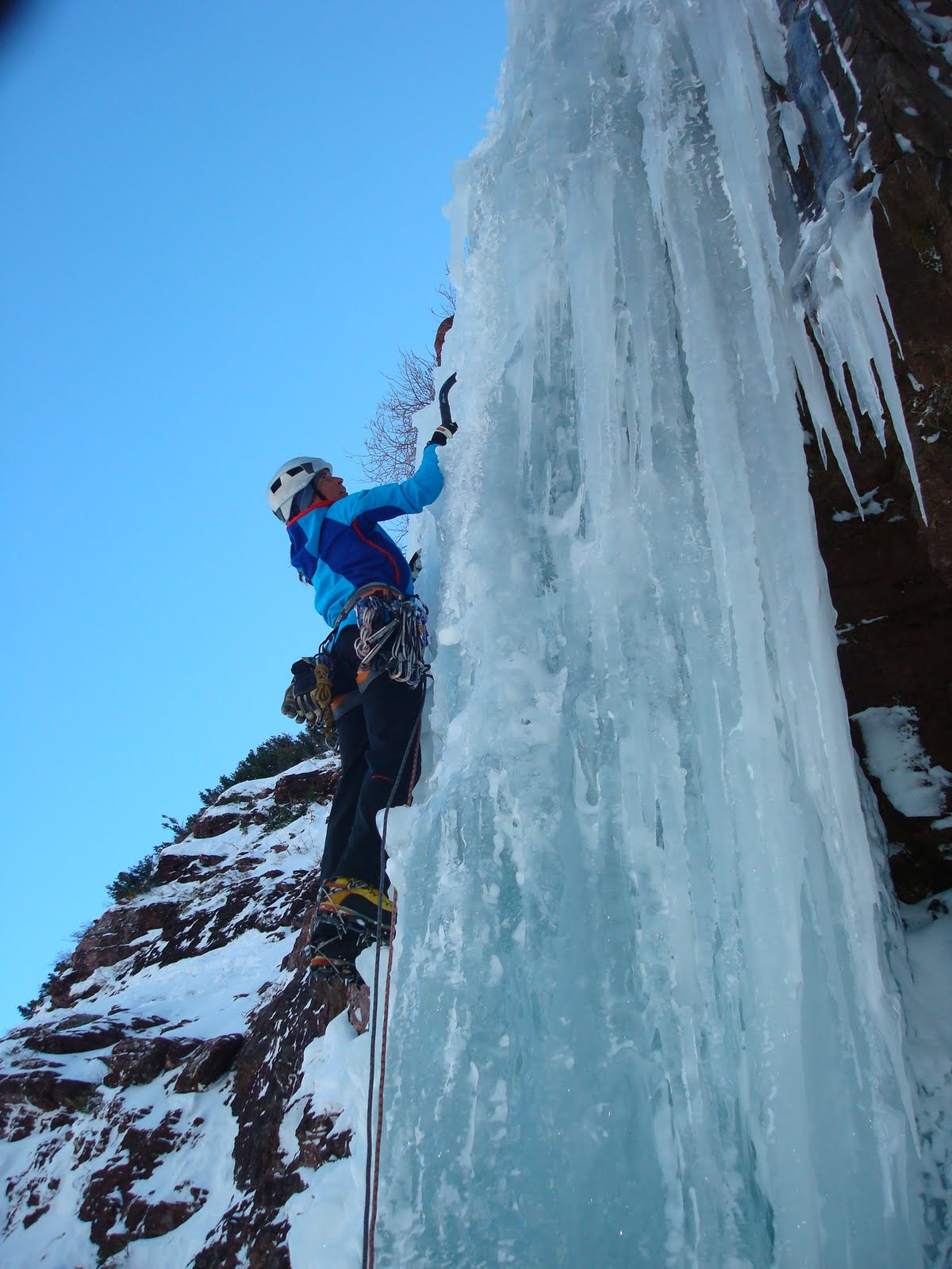 Ouray Ice Climbing Direct North Face, Nov. 9th