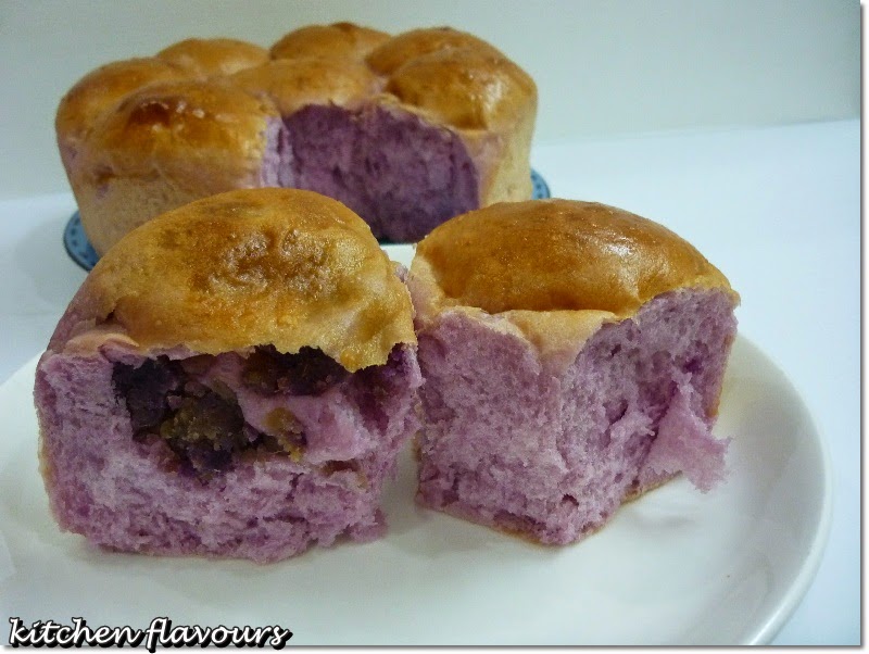 kitchen flavours Purple Sweet Potato Bread