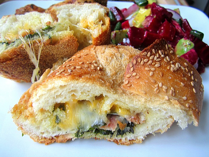 Stuffed Prosciutto & Herb Bread