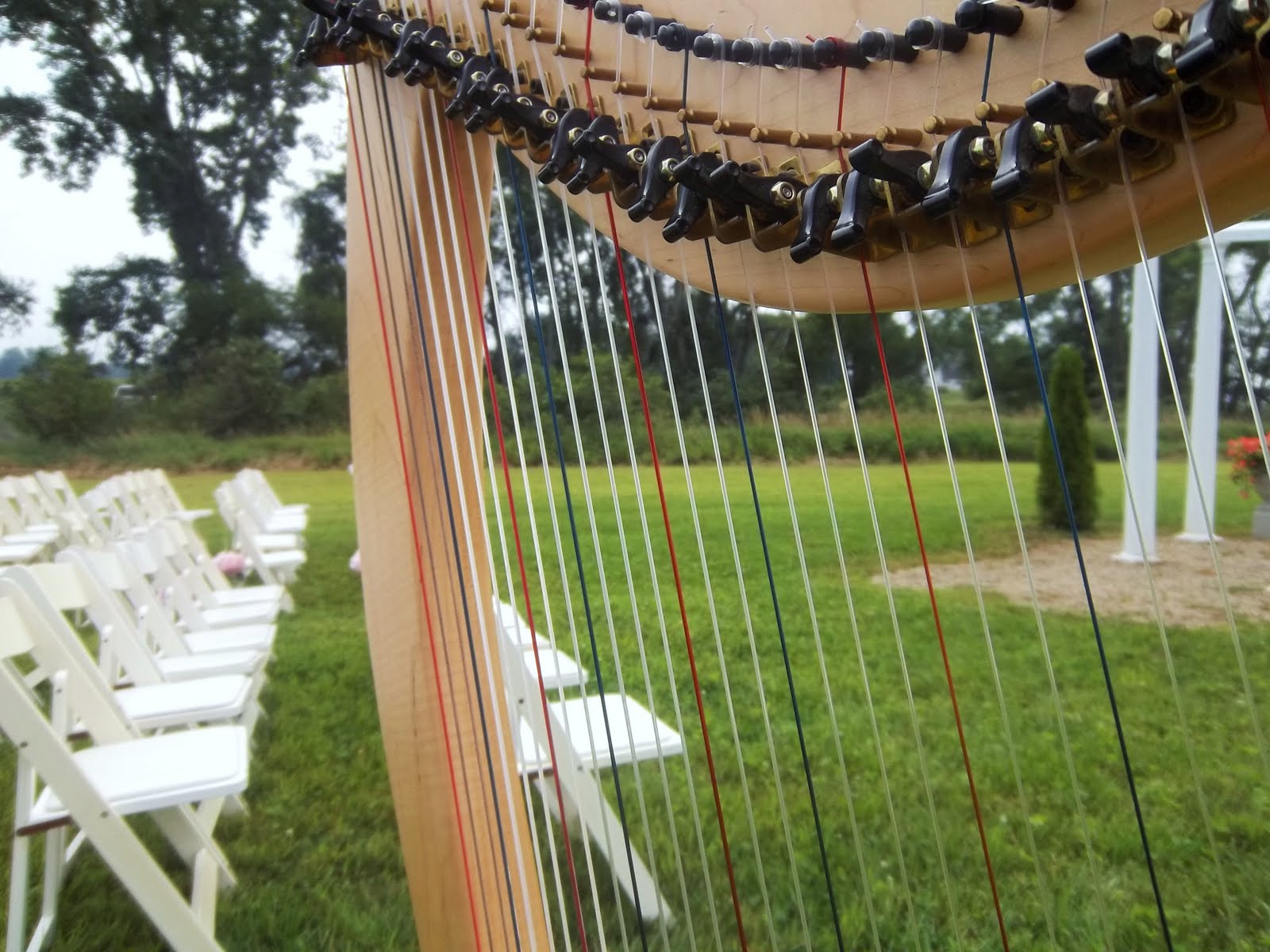 Michigan Harpist Willow Harbor Vineyard Wedding Ceremony Music The