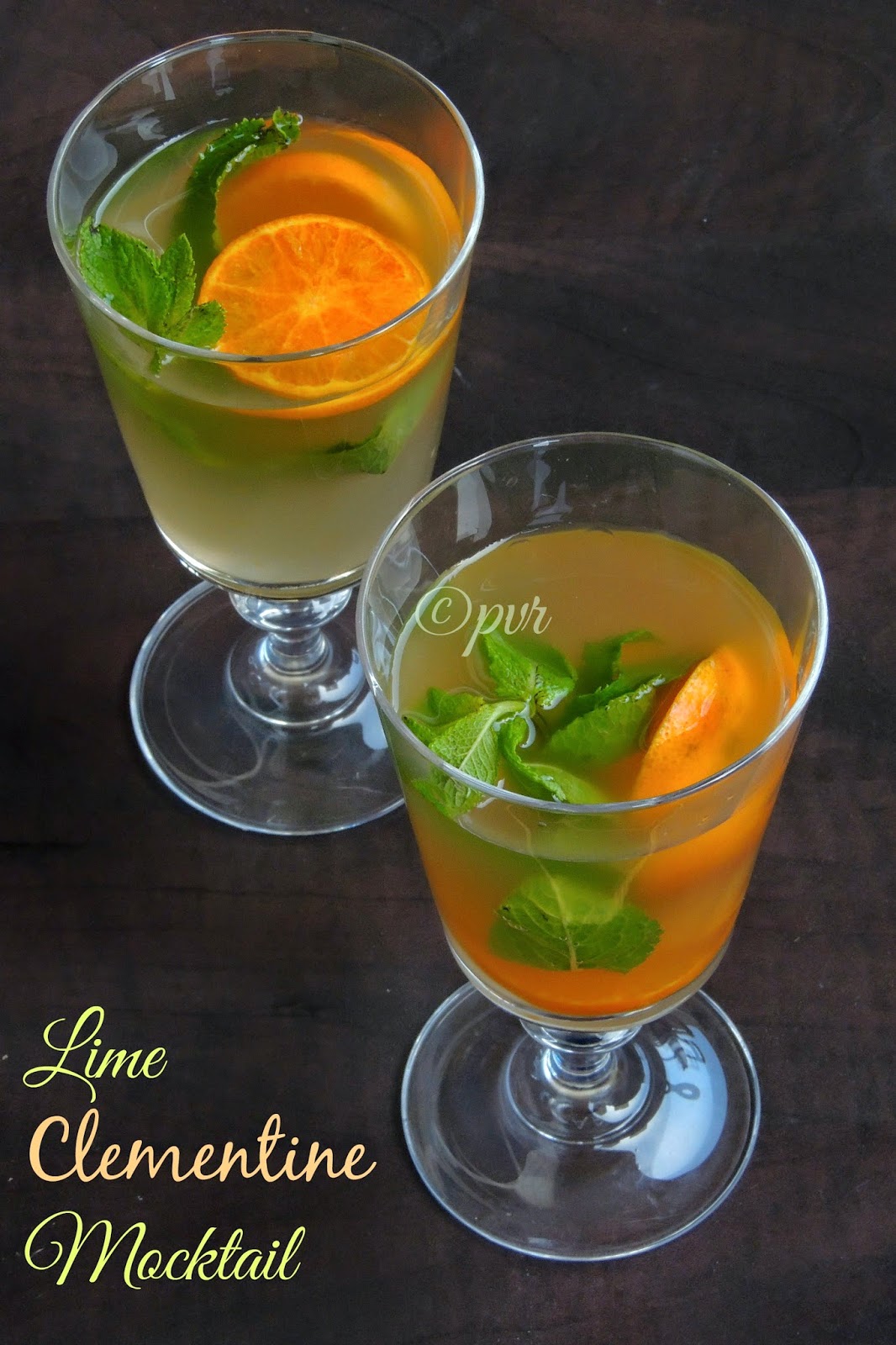 Priya's Versatile Recipes Lime & Clementine Mocktail