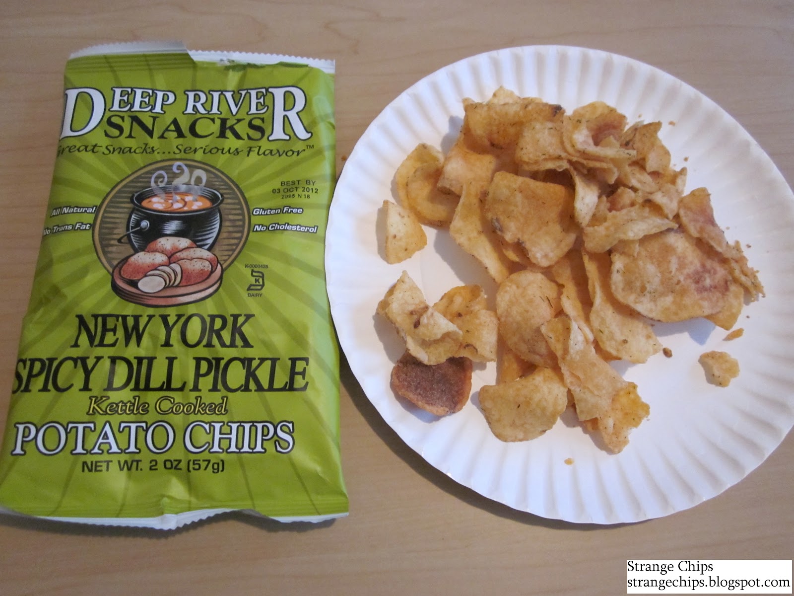 Strange Chips Deep River Snacks New York Spicy Dill Pickle