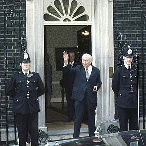 Harold Wilson at 10 Downing Street