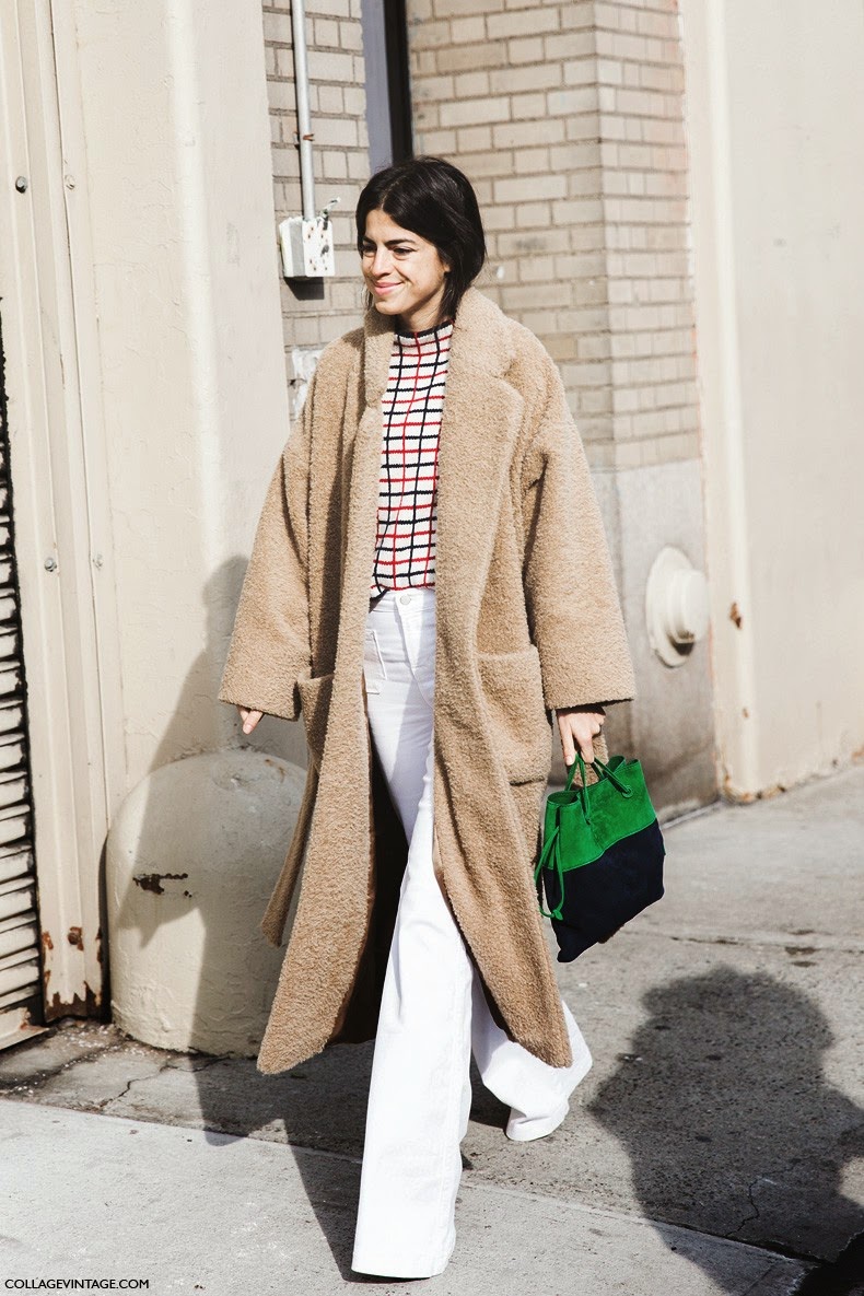 Pantalones de campana blancos street style 2015 Pantalones de campana blancos street style 2015