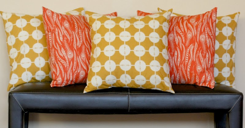 Sewing Pillows with Fabric Panels