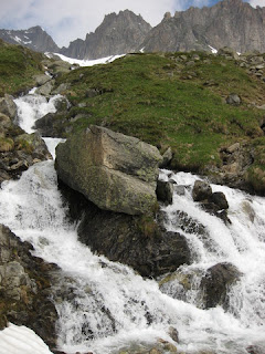 Waterfall near the road to the Furkapass, Switzerland