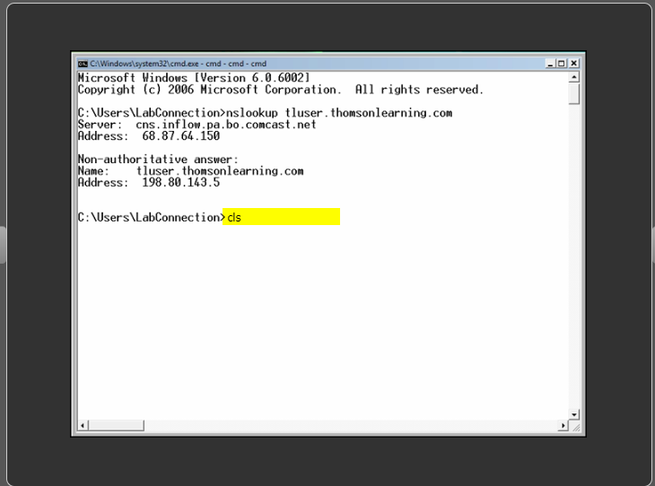 CS Lab 81 Diagnosing TCP & IP Connections