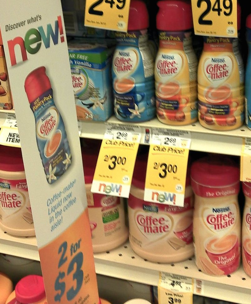 My Family Friendly Budget Safeway Coffeemate Liquid Creamer 50¢