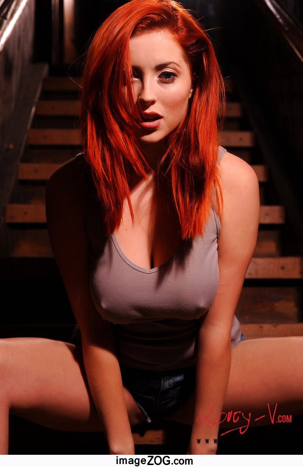 Sexy redhead joi