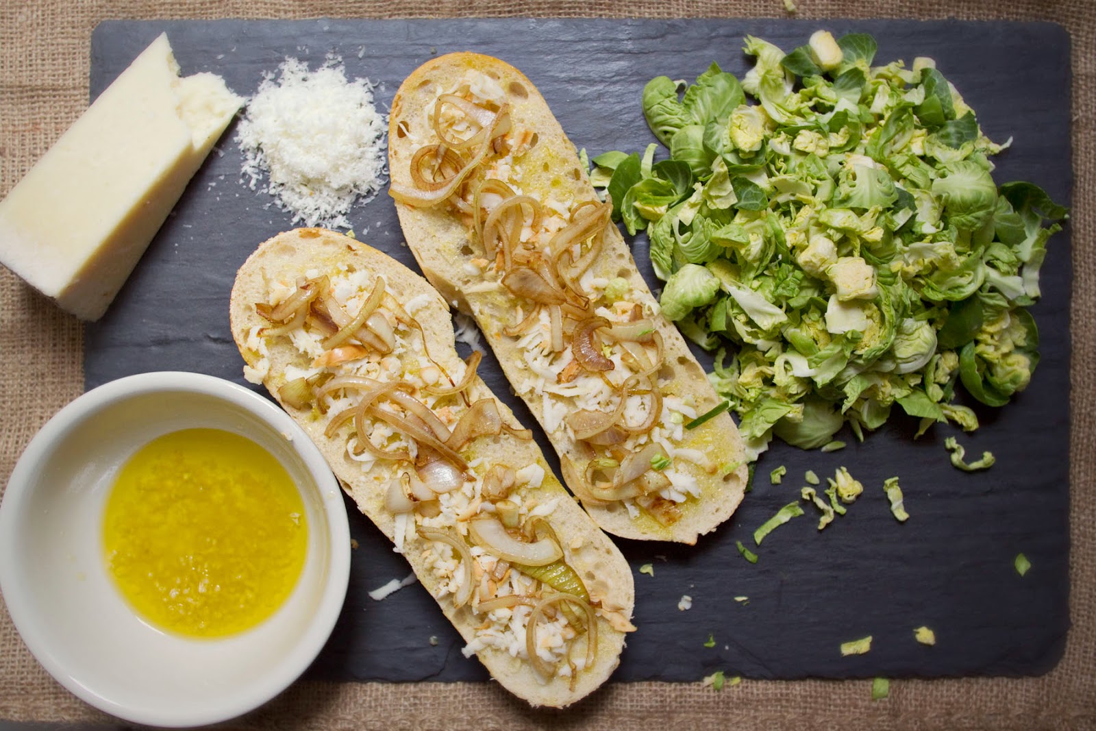 Little Market Kitchen Brussels Sprout and Prosciutto French Bread Pizza