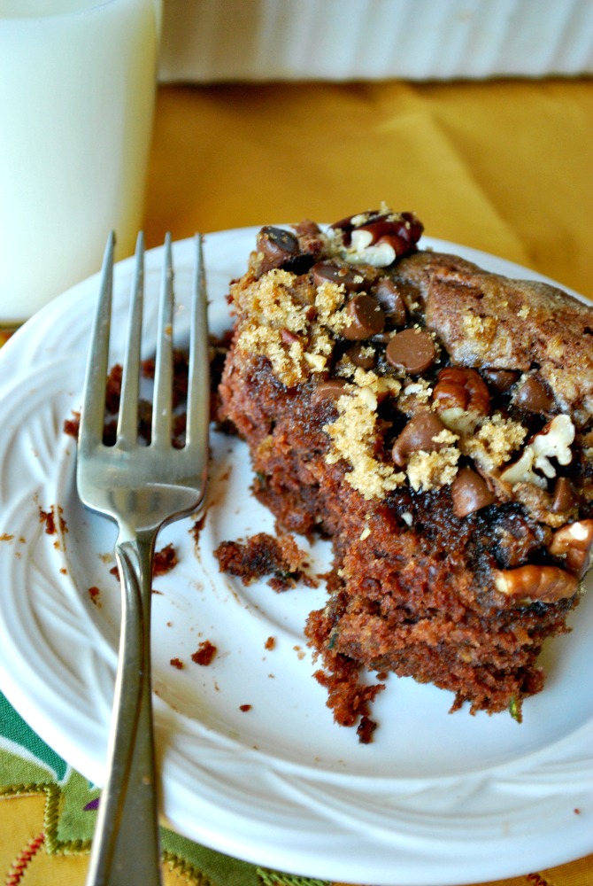 Larissa Another Day Chocolate Pecan Zucchini Cake