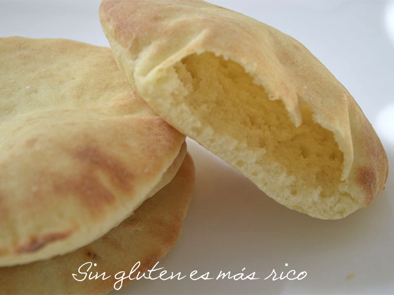Pan de pita sin gluten