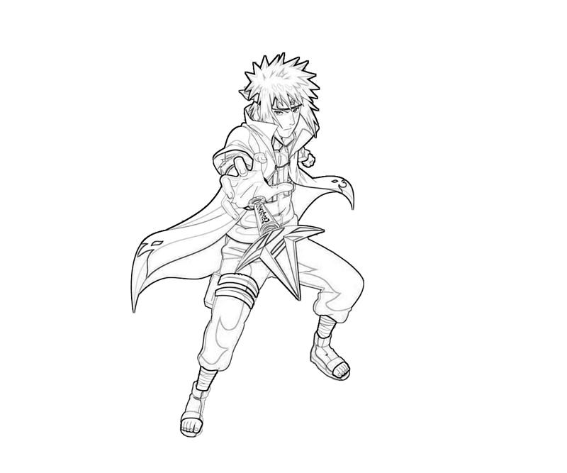 Minato Namikaze Naruto Coloring Page  Coloring pages, Naruto drawings,  Minato