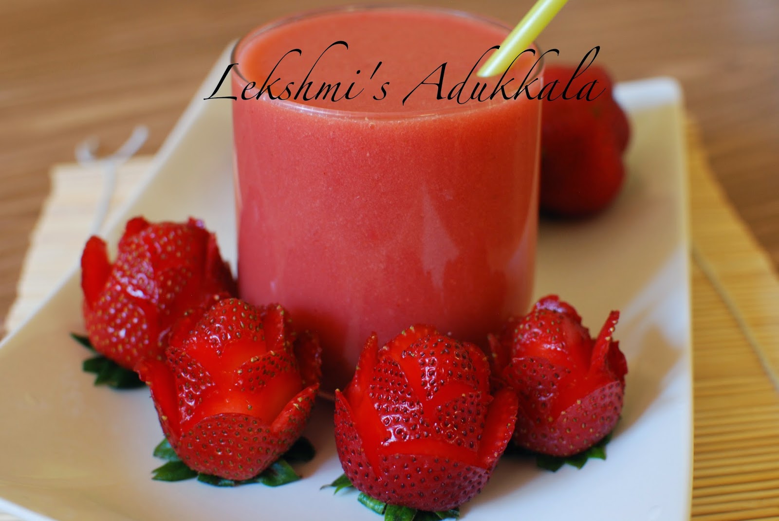 Lekshmi's Adukkala Strawberry Juice