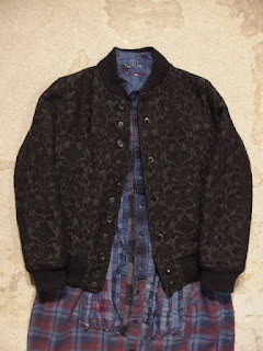 Engineered Garments & FWK by Engineered Garments "TF Jacket in Black Floral Jacquard" Fall/Winter 2015 SUNRISE MARKET