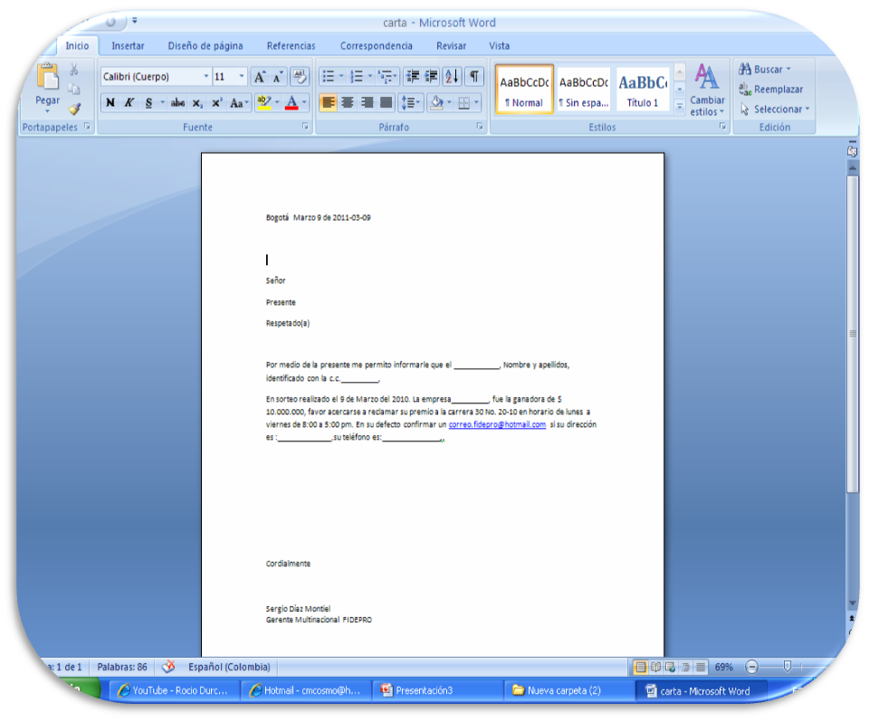ELABORAR CARTA PODER elaborar carta poder:
