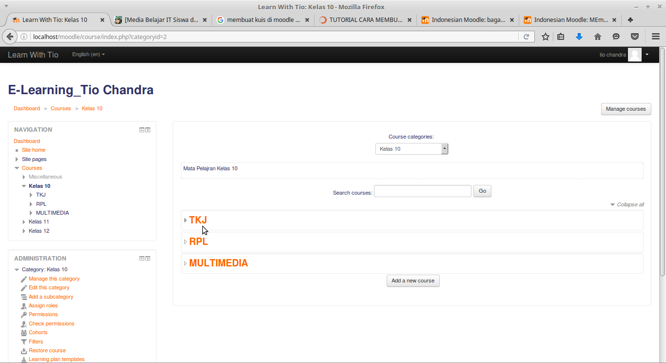 Cara membuat Kuis/Quiz di Moodle Emas yang Hilang