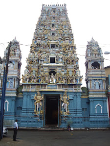 Murugan Hindu temple in Slave island in  Colombo.