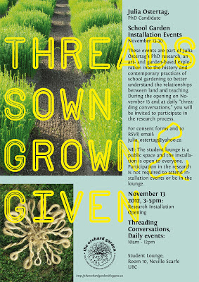 Julia Ostertag Research Installation Opening Poster 2012