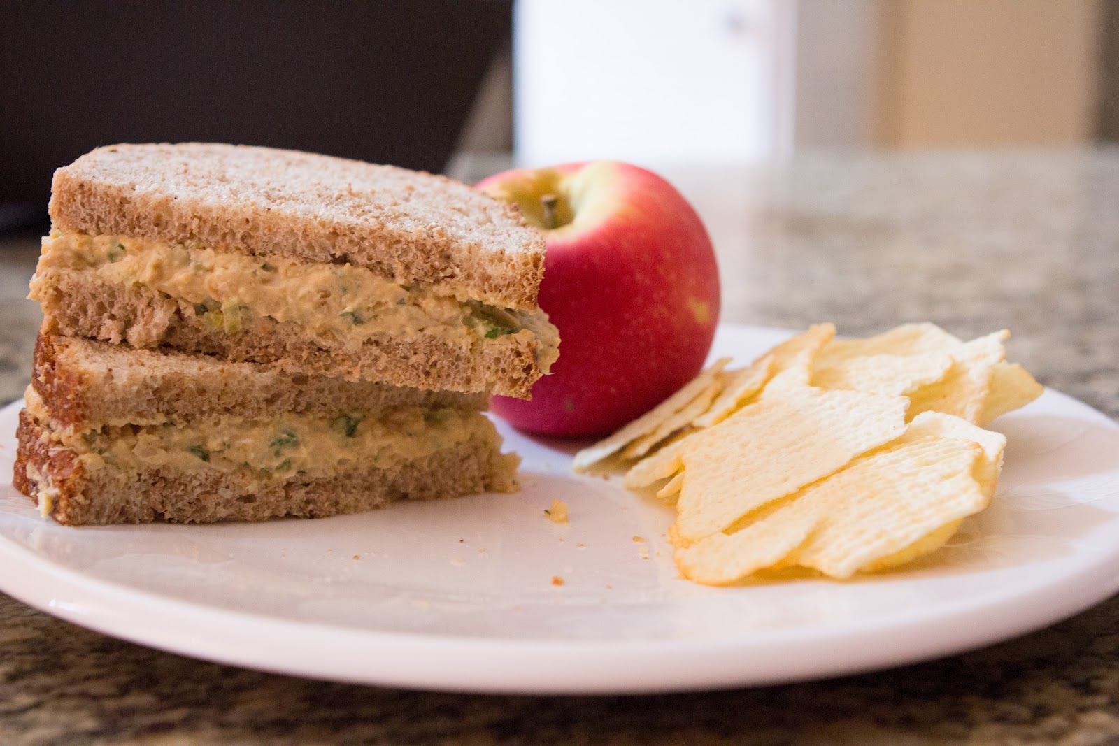 Haystacks & Champagne Healthy Protein Lunch Chickpea Sandwich Spread