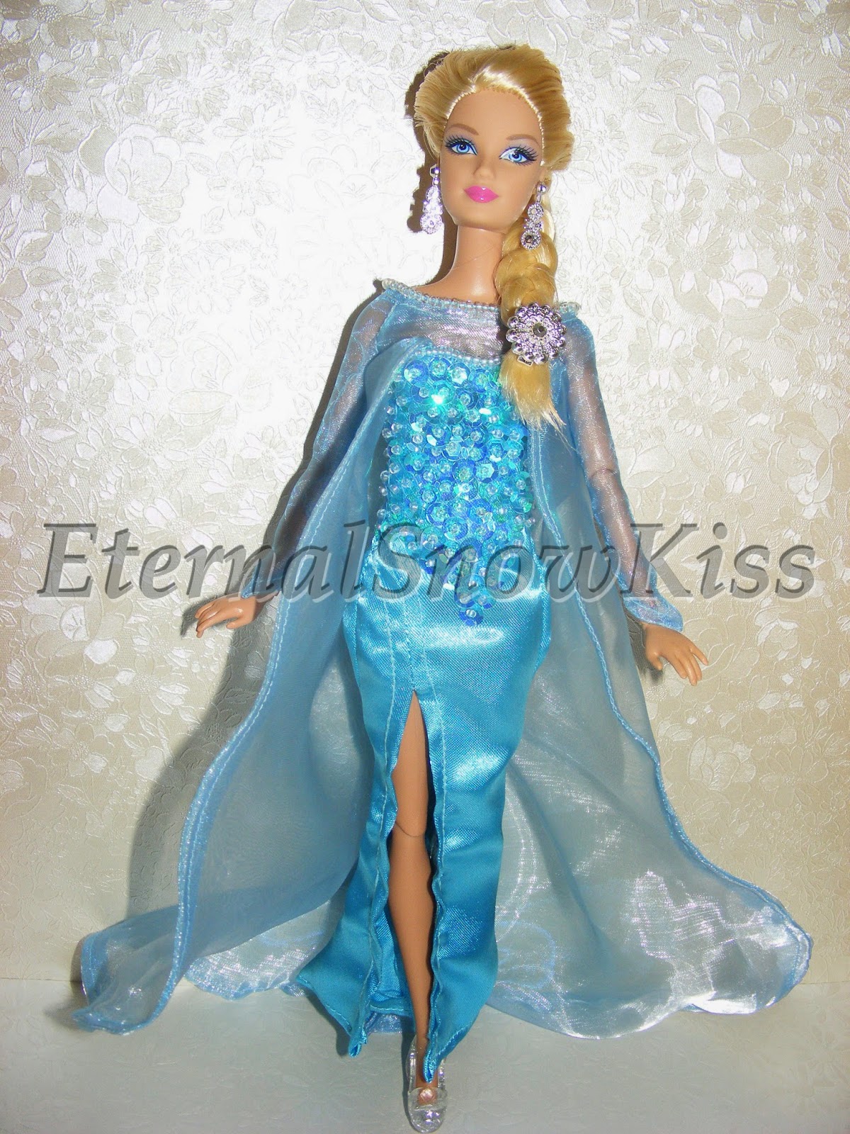 EternalSnowKiss How to make "Frozen" Elsa dress for dolls