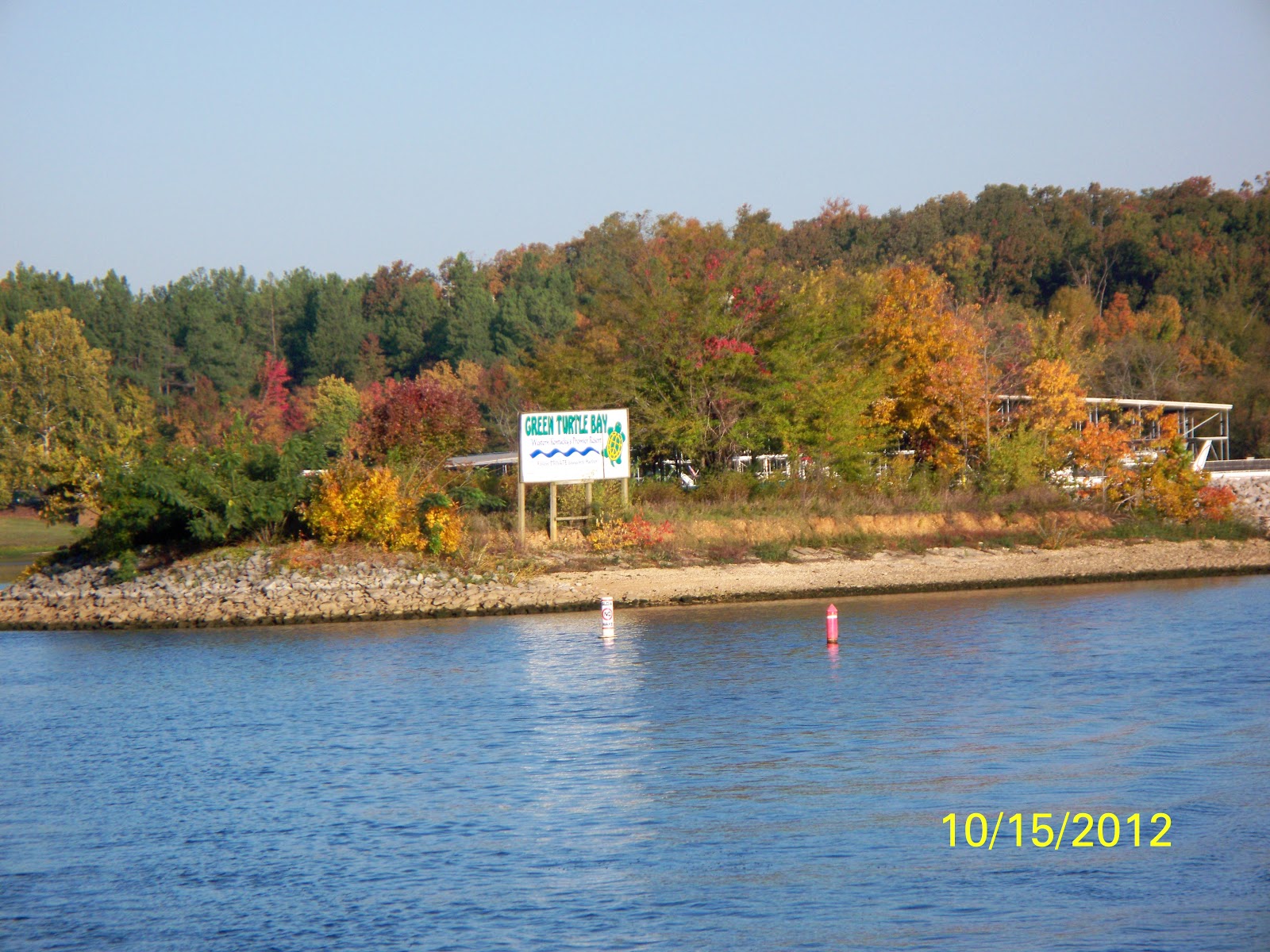 Nanseann Day 1 Oct 15, 73 miles Pebble Isle Marina, New Johnsonville TN
