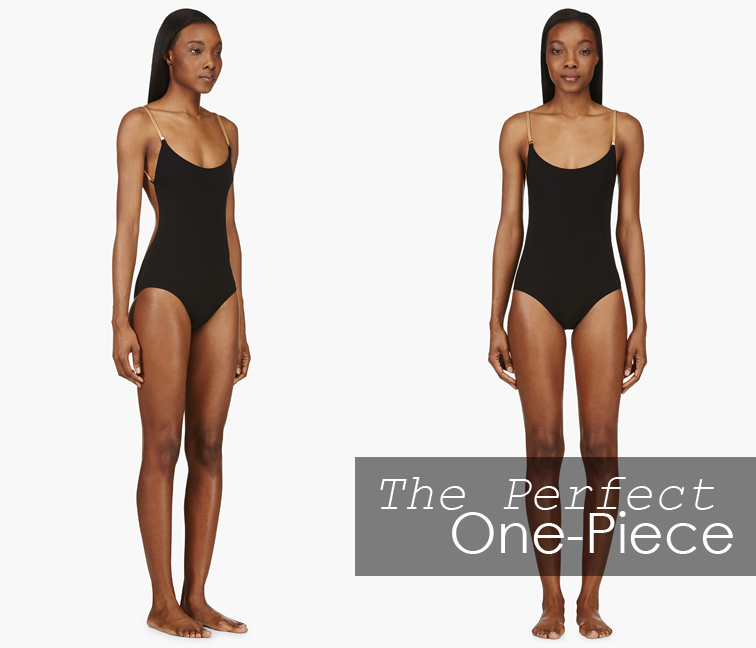 The perfect one-piece, Chloé backless swimsuit in black from SSENSE