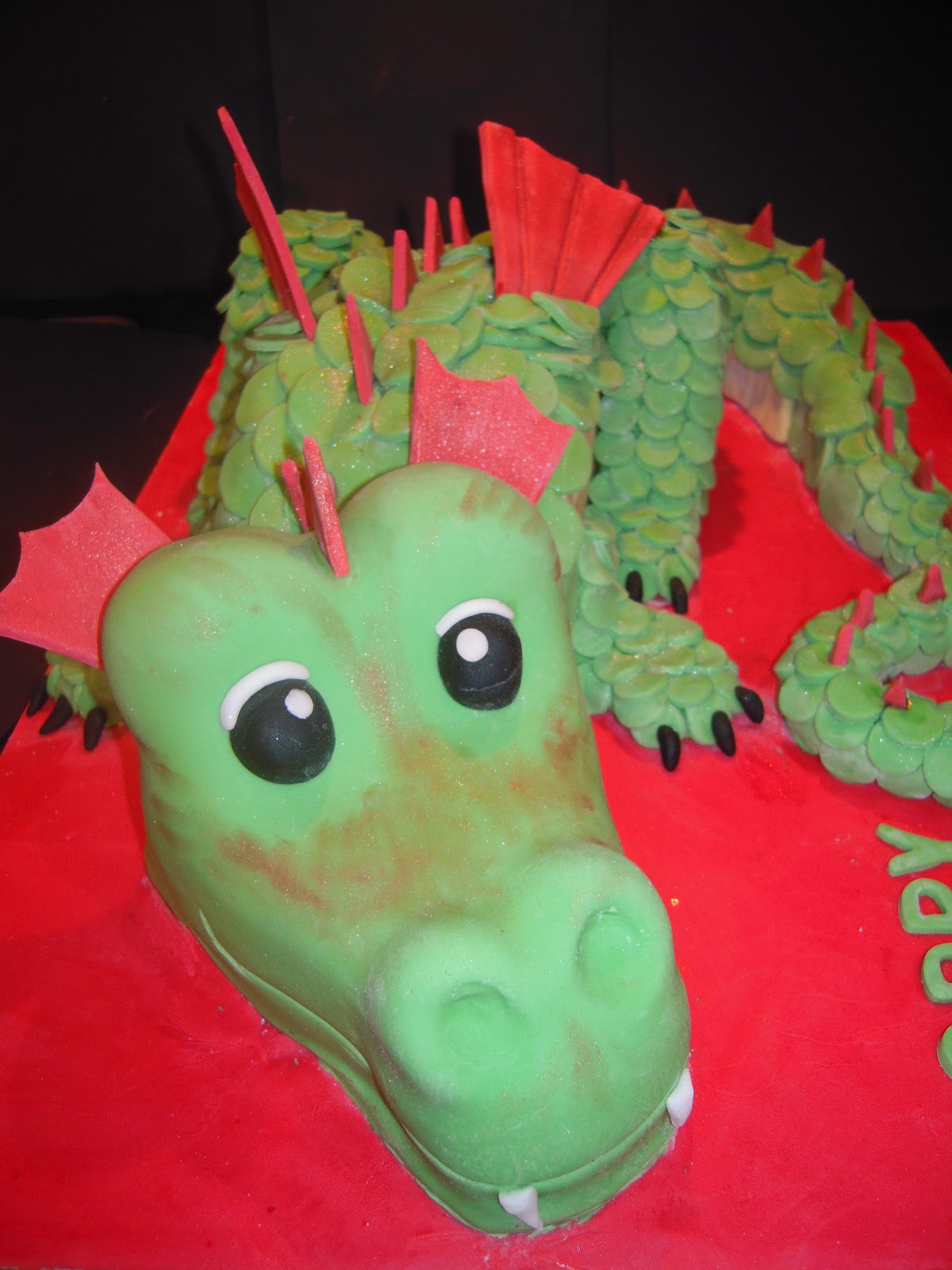 Eileen Atkinson's Celebration Cakes Dragon Birthday cake