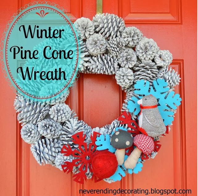 Winter Pine Cone Wreath